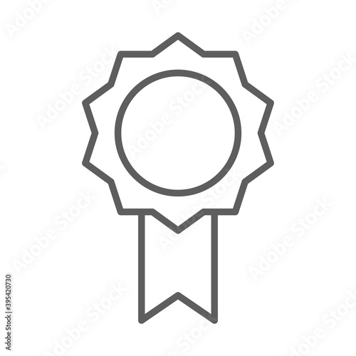 rosette quality award thin line style icon