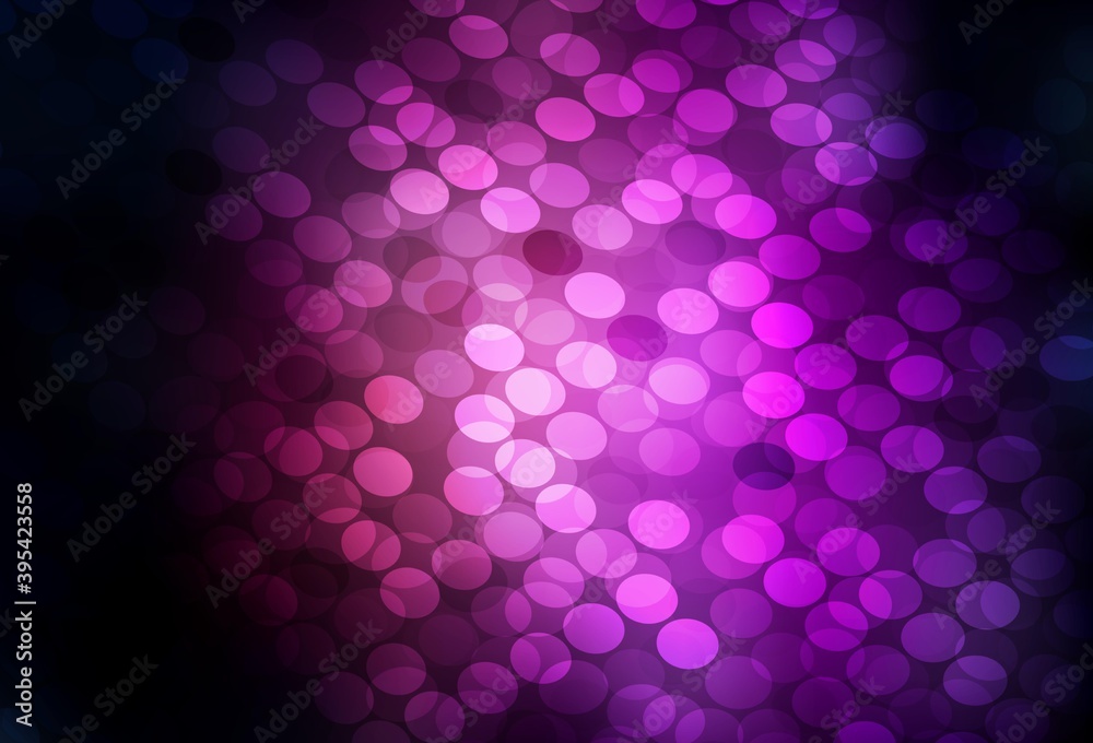 Dark Purple vector pattern with spheres. Dark Purple vector pattern with spheres.