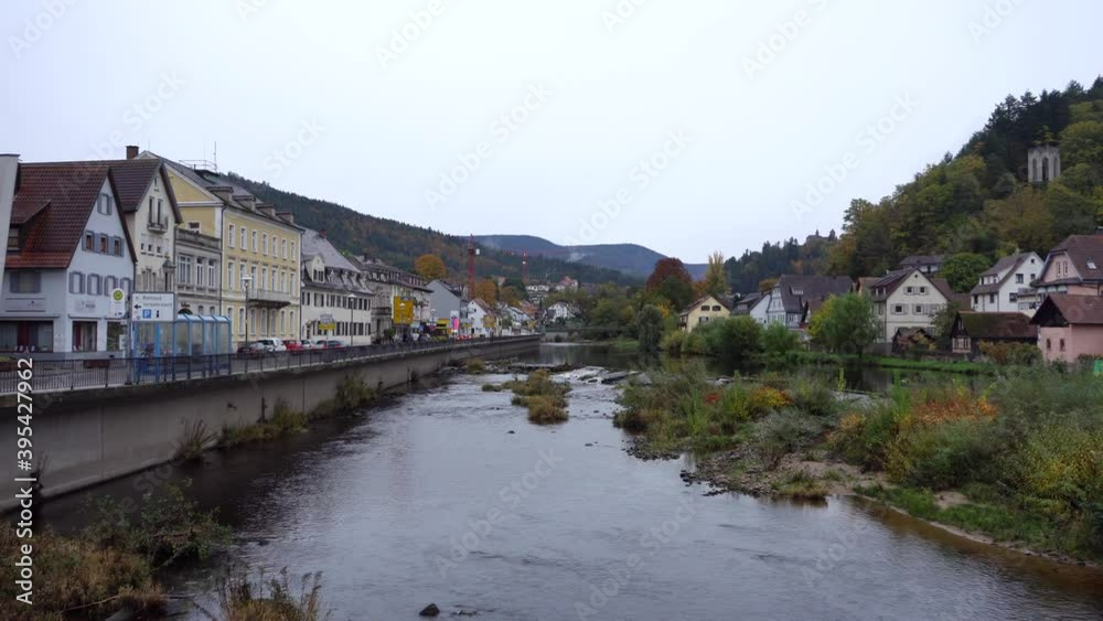 Nice view of the city of Gernsbach in the south of Germany. Nice view of the city of Gernsbach in the south of Germany.