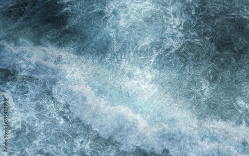 abstract background with splashing waves design