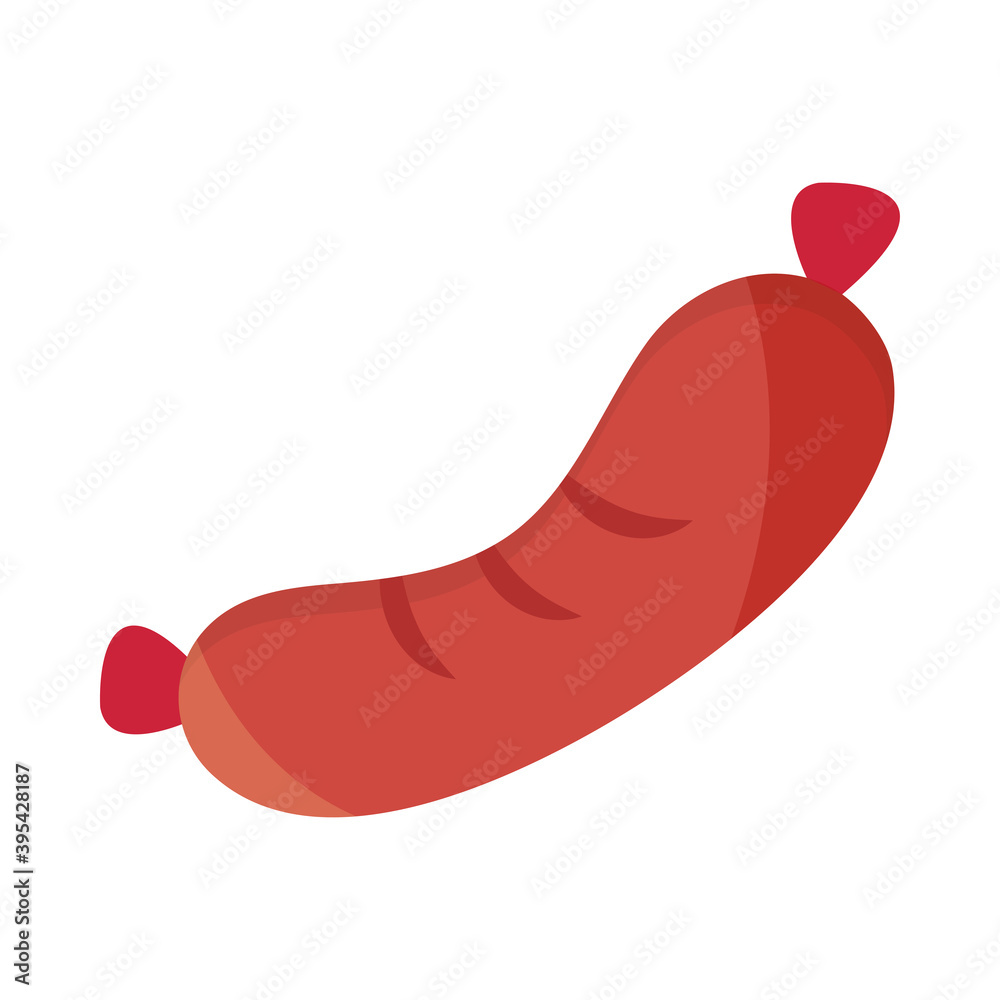 sausage fast food menu in cartoon flat icon sausage fast food menu in cartoon flat icon
