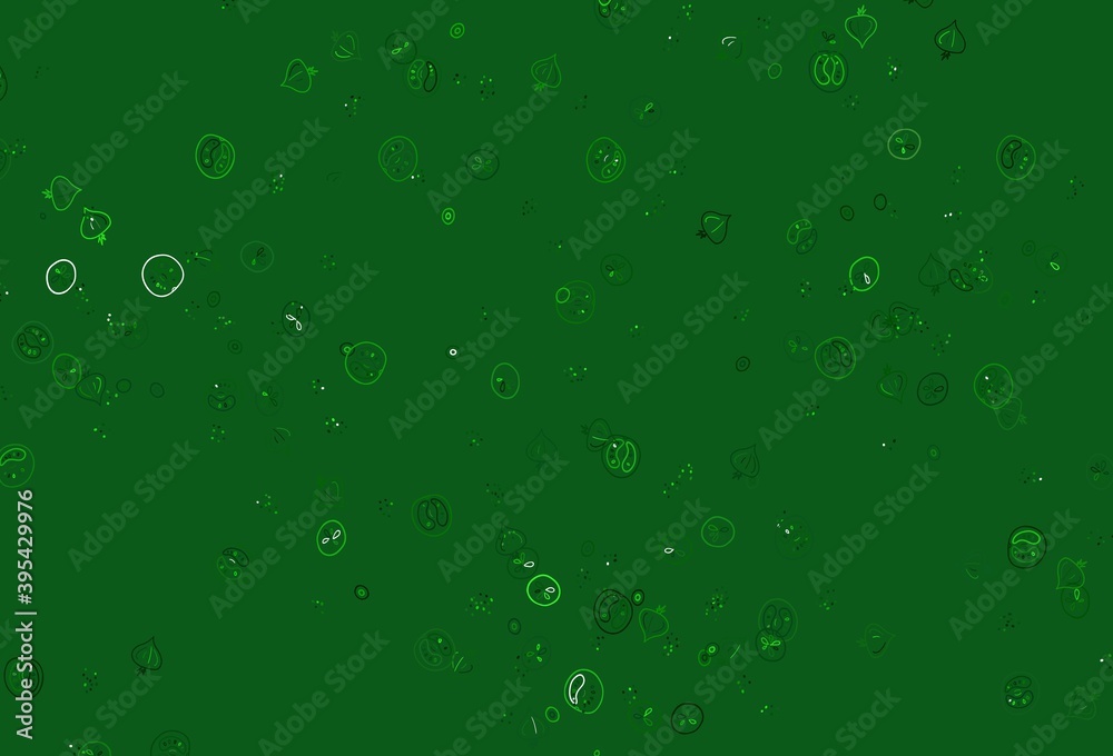 Light Green vector layout with restaurant food. Light Green vector layout with restaurant food.