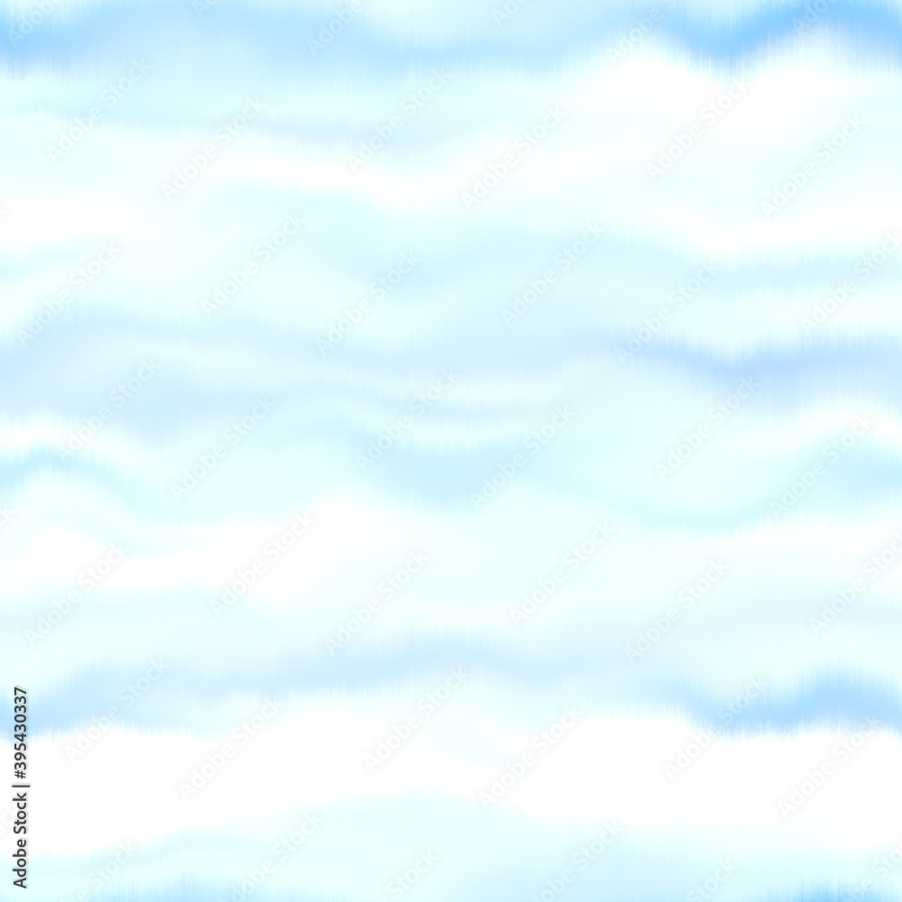 
Water blur degrade texture background. Seamless liquid flow watercolor stripe effect. Distorted tie dye wash variegated fluid blend. Repeat pattern for sea, ocean, nautical maritime  backdrop

