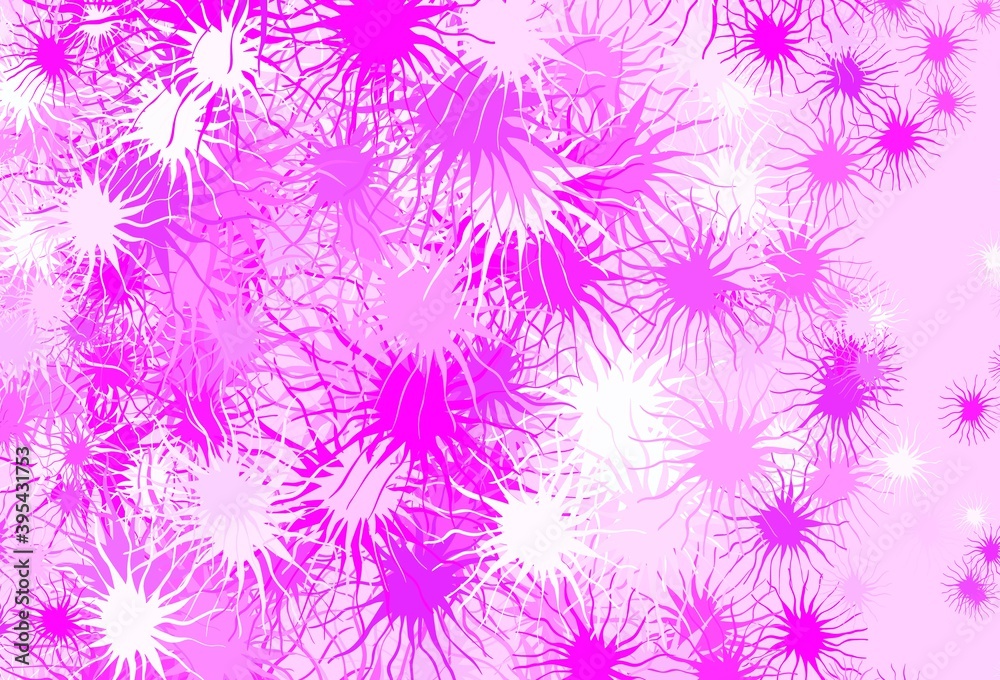 Light Pink vector backdrop with memphis shapes. Light Pink vector backdrop with memphis shapes.