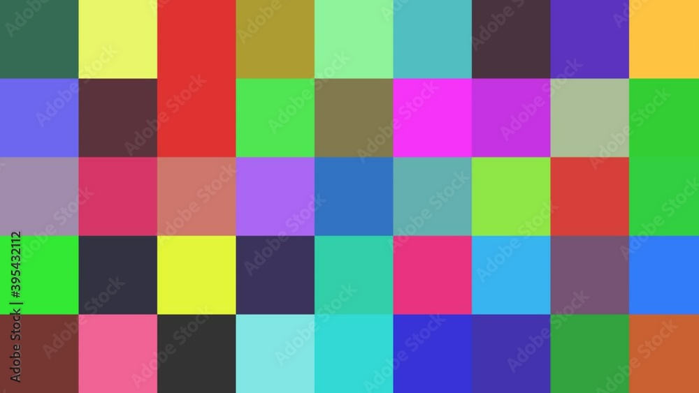 Color Changing Simple Square Panels Five by Nine Color Changing Simple Square Panels Five by Nine