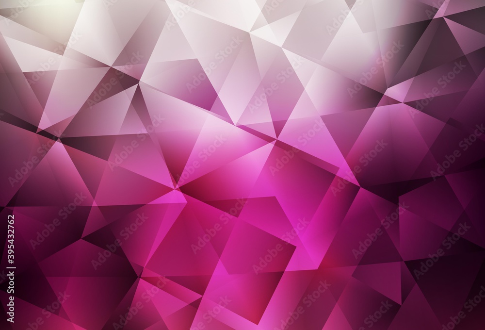 Dark Pink vector polygonal pattern. Dark Pink vector polygonal pattern.