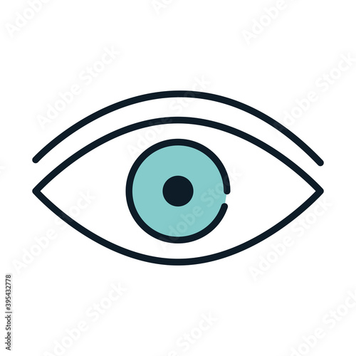 health medical visual optical line and fill