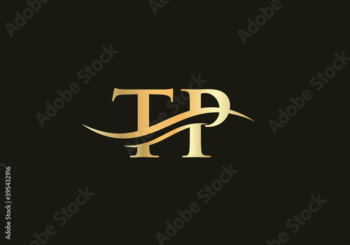 TP Modern creative unique elegant minimal. TP initial based letter icon logo. TP logo design.  photo