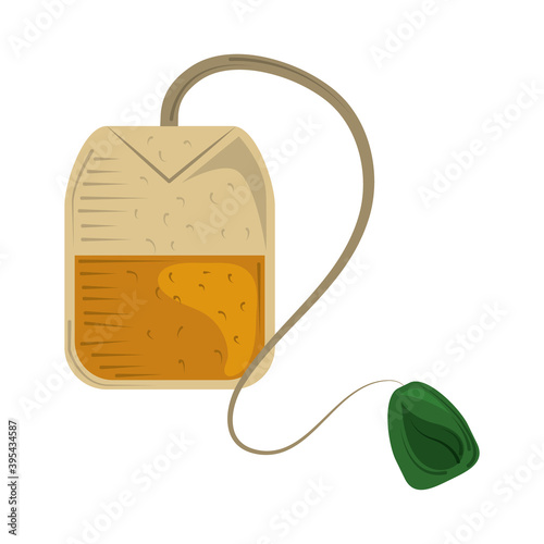 tea teabag herbal nature icon design
