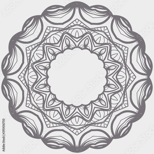 Ornamental round floral patterns. Rosette ornaments. Vector illustration for design