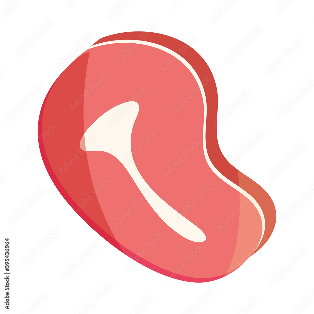 beef steak food menu in cartoon flat icon beef steak food menu in cartoon flat icon
