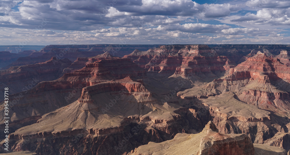 afternoon view from powell point of the grand canyon national park in arizona