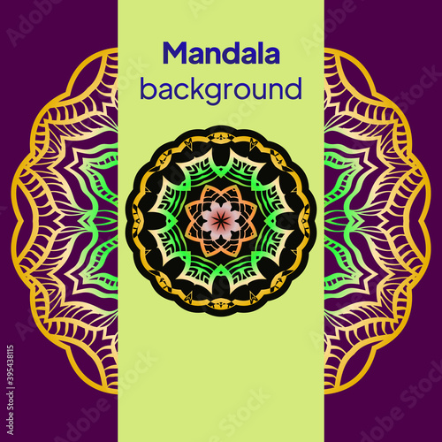 luxury ornamental mandala design background. vector illustration