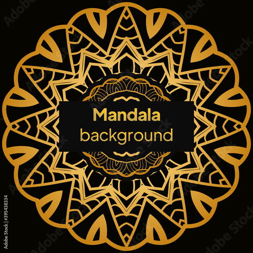 Luxury mandala background design. Vector illustration