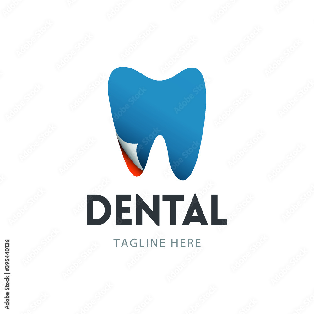Simple dental logo design concept Simple dental logo design concept