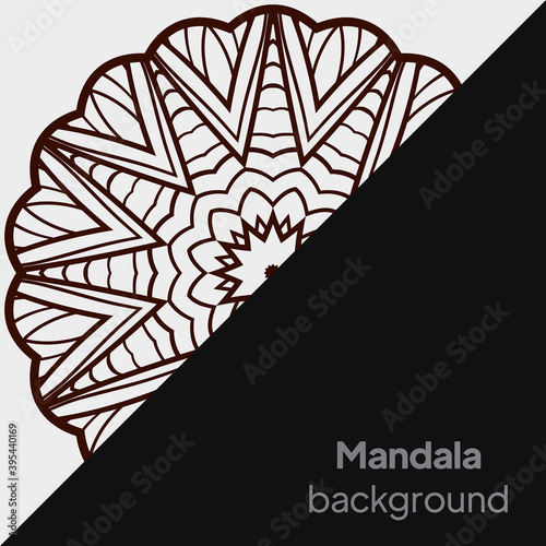 Flower Mandala. Vintage decorative elements. luxury wedding, beauty fashion concept, royal holiday party cards. Vector illustration