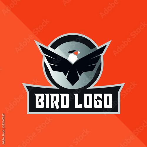 Bird logo concept. Emblem vector design