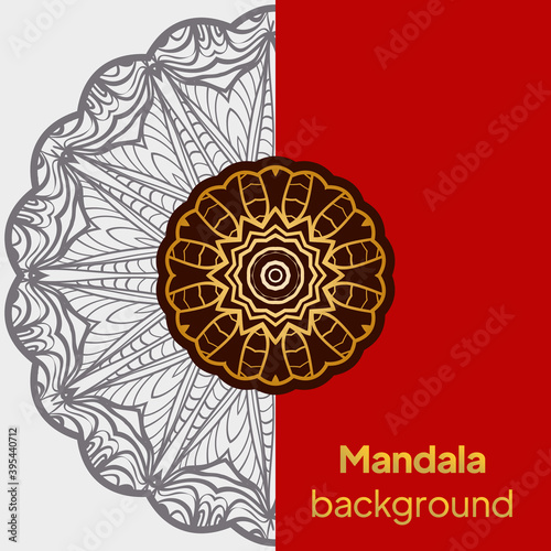 Flower Mandalas. Vintage decorative elements. Oriental pattern, vector illustration.
