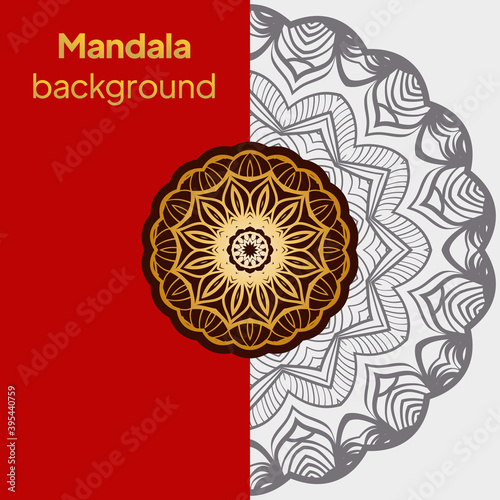 Floral mandala. Vector illustration. luxury wedding, beauty fashion concept, royal holiday party cards.