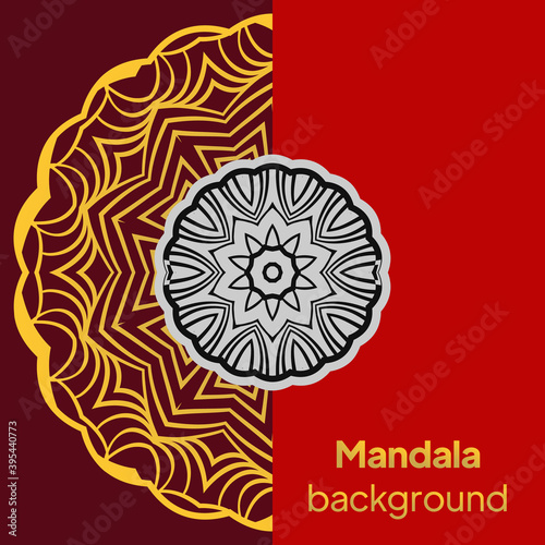 Vector indian Mandala. Vintage decorative elements.