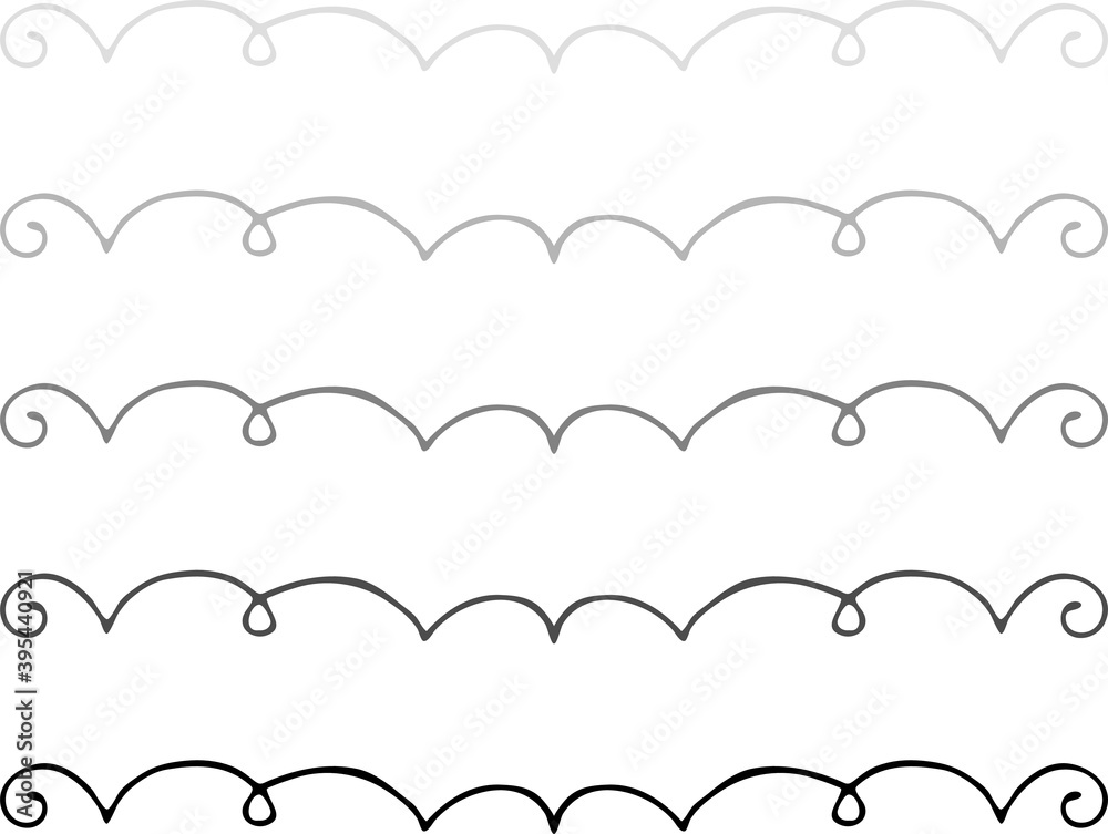 Original black white ornament set Original black white ornament set