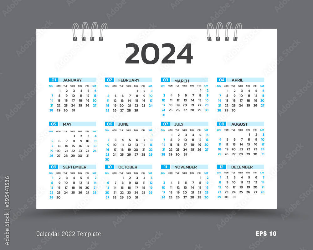 Calendrier 2024 (03) Template
