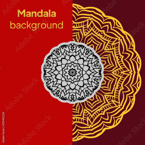 Decorative mandala pattern. Vector illustatration for design photo