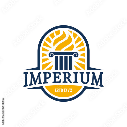 Imperium business logo design.