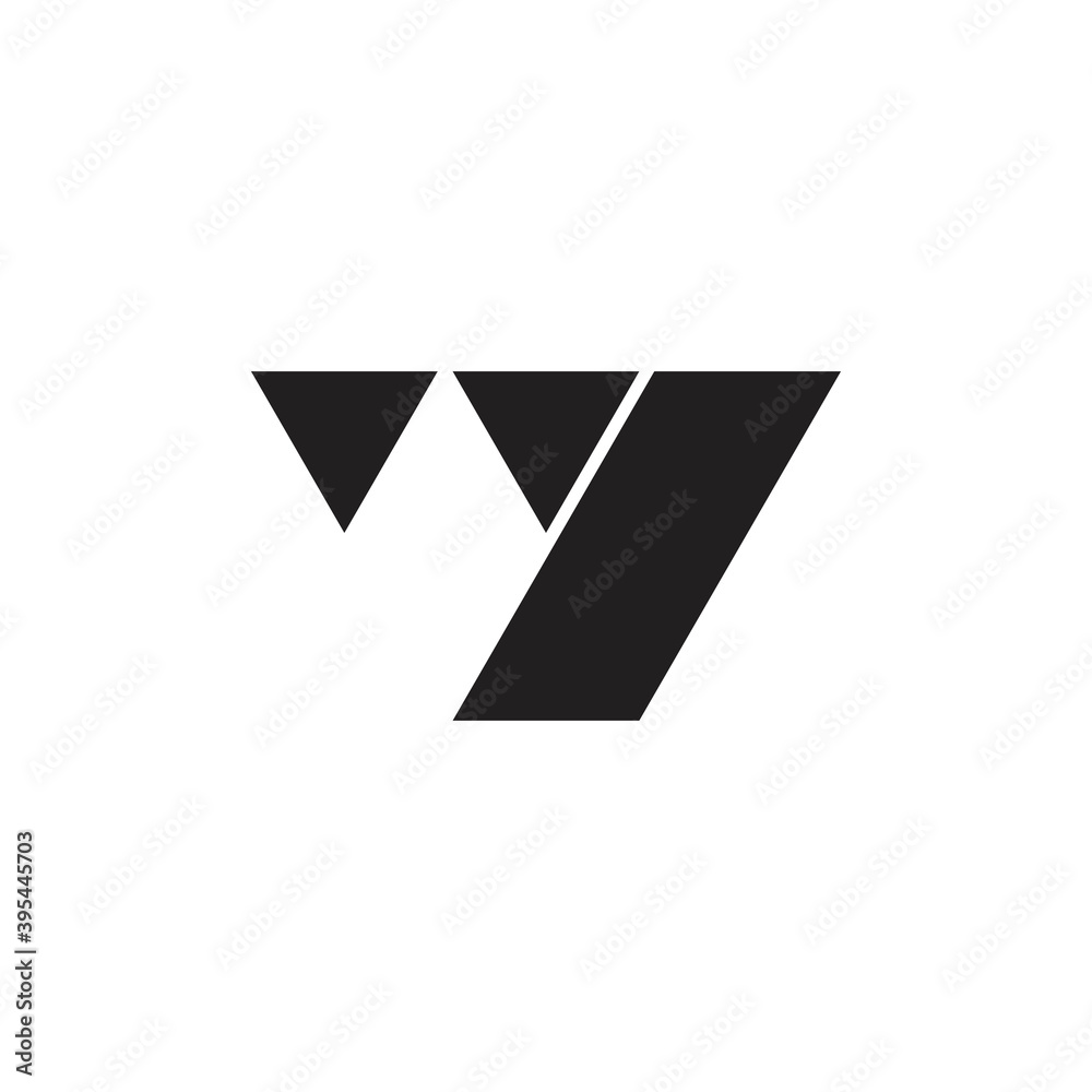 W letter logo, WY letter logo design vector W letter logo, WY letter logo design vector