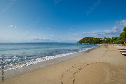 Koukounaries beach  Skiathos island  Greece .famous exotic beach all over the world