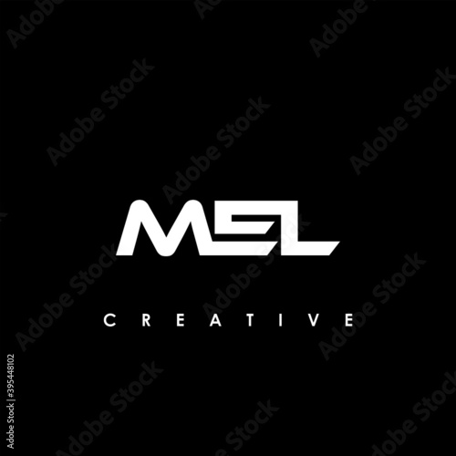 MEL Letter Initial Logo Design Template Vector Illustration photo