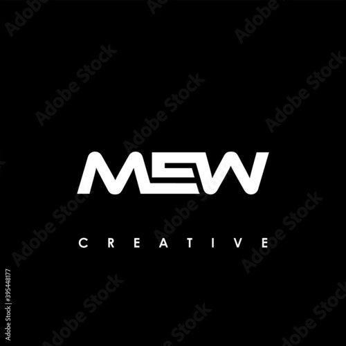 MEW Letter Initial Logo Design Template Vector Illustration