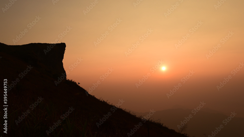 Beautiful landscape sunset in the mountains Beautiful landscape sunset in the mountains
