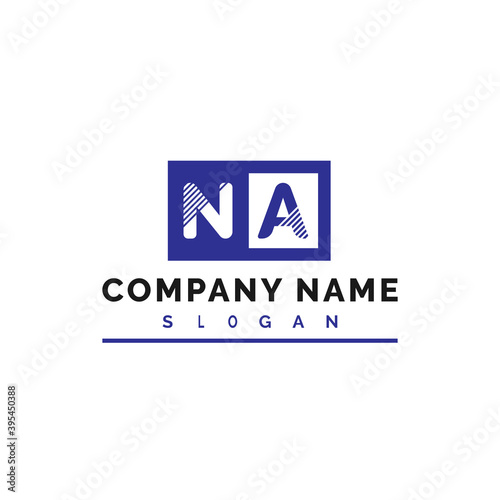 NA Logo Design. NA Letter Logo Vector Illustration - Vector