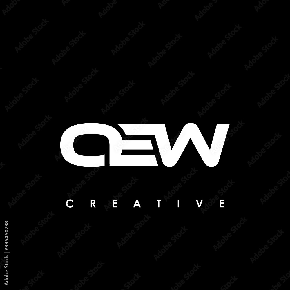 OEW Letter Initial Logo Design Template Vector Illustration OEW Letter Initial Logo Design Template Vector Illustration