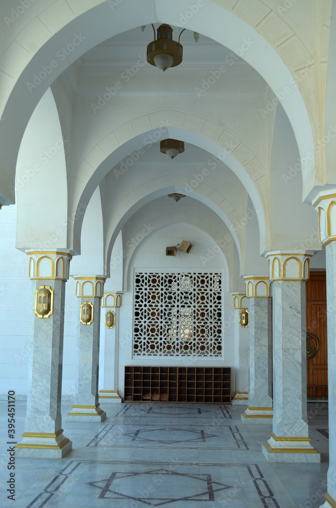 Mubarak Mosque. Modern Islamic architecture.  Sharm el Sheikh, Egypt