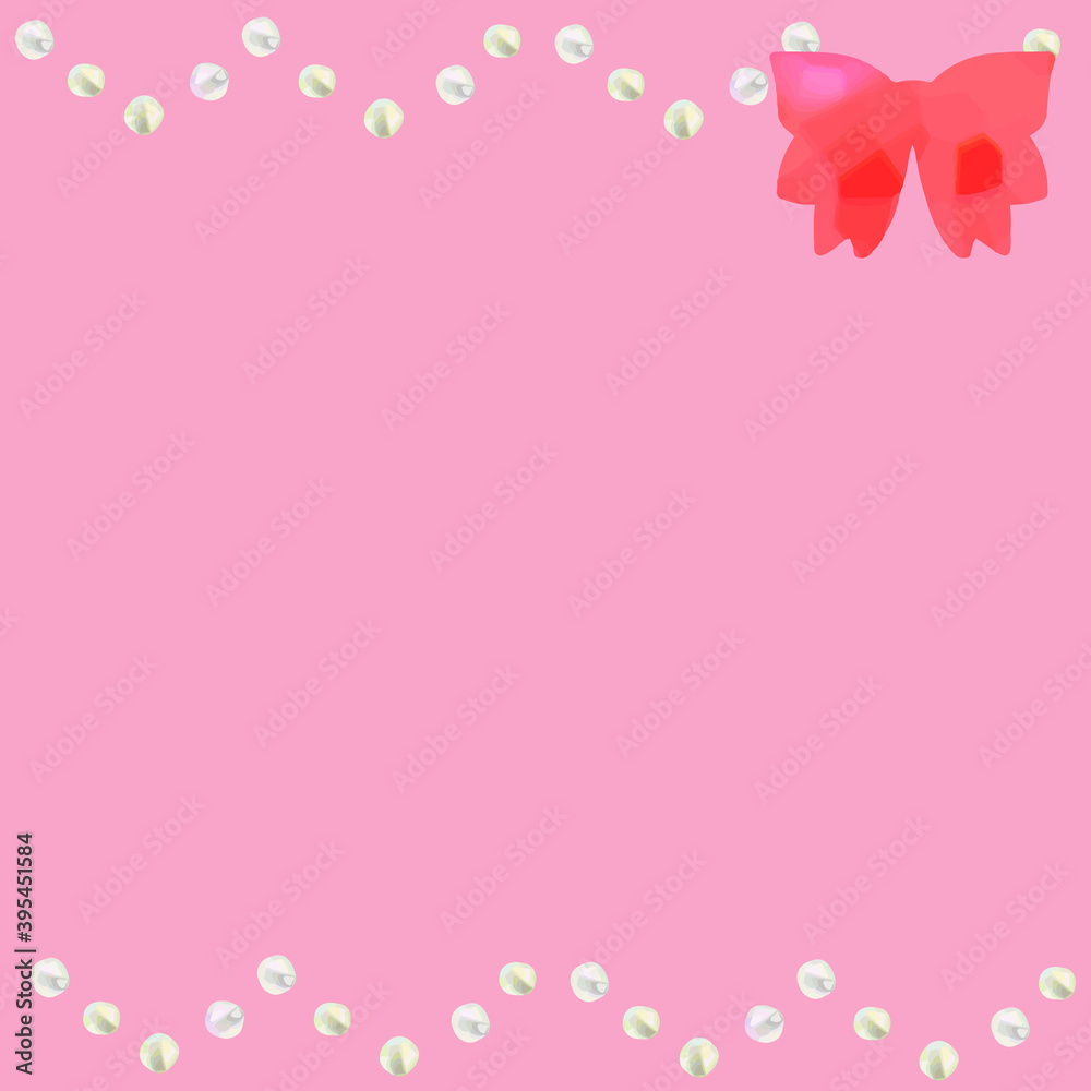 ピンク　キラキラ　パール　かわいい　カード