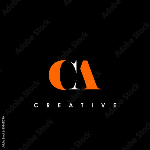 CA Letter Initial Logo Design Template Vector Illustration