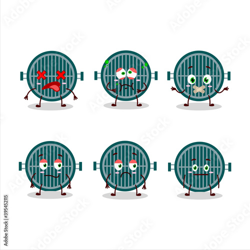 Grill in cartoon character with nope expression
