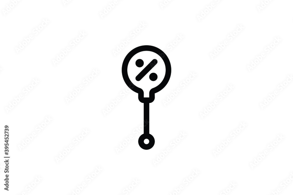 Black Friday Outline Icon - Discount Sign Black Friday Outline Icon - Discount Sign