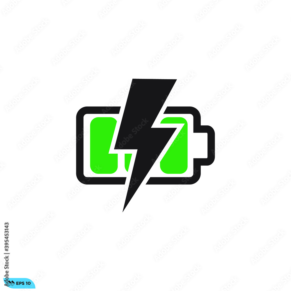 Icon vector graphic of battery chargering , good for template Icon vector graphic of battery chargering , good for template