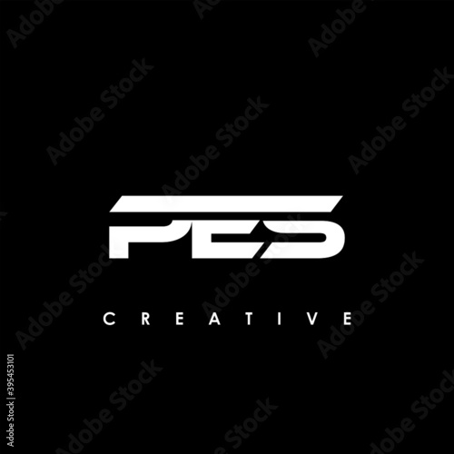 PES Letter Initial Logo Design Template Vector Illustration