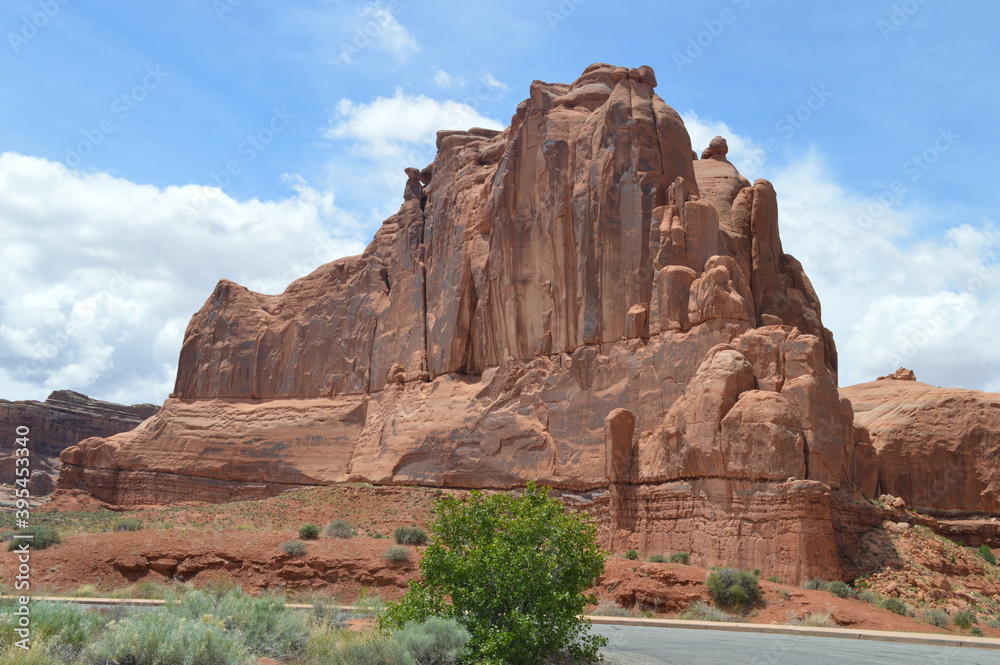 Courthouse towers, Arches National Park, Utah