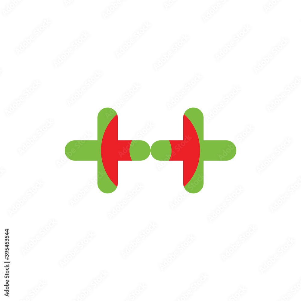 H letter with double plus logo design vector H letter with double plus logo design vector