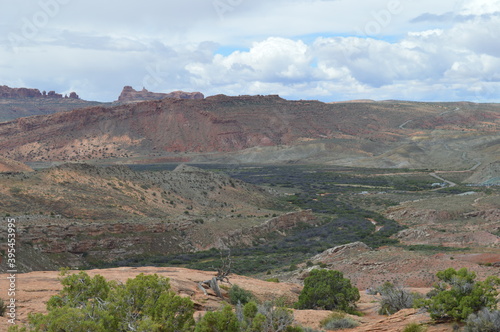 Desert landscape seen on trail to Delicate Arch, Arches National Park, Utah
