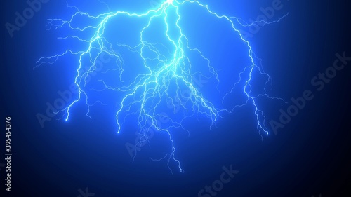Natural Realistic Impact of lighting Strikes or lightning bolt, electrical storm, thunderstorm with flashing lightning ,4k High Quality, 3d render