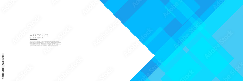 Obraz premium Blue white abstract banner background with business corporate concept and technology style