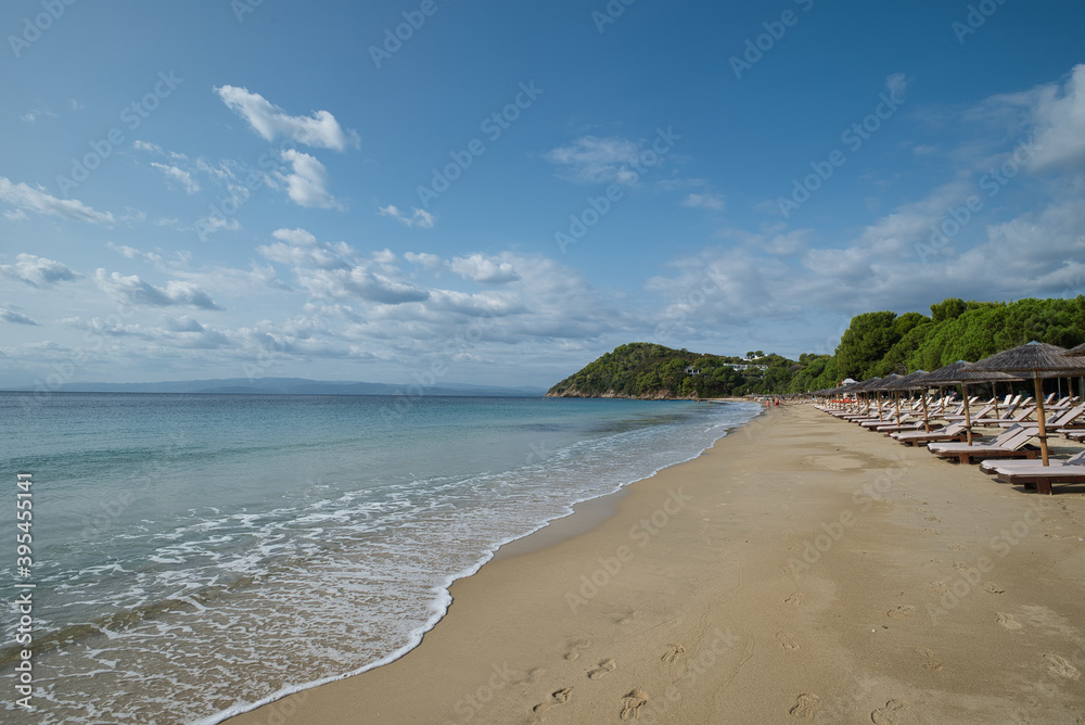 Koukounaries beach, Skiathos island, Greece .famous exotic beach all over the world