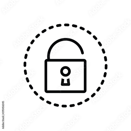Black line icon for reveal