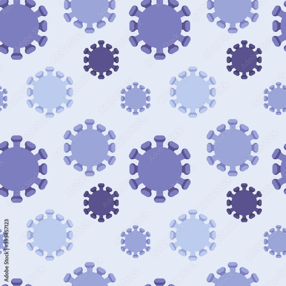 Covid-19 virus icons pattern. Coronavirus seamless background. Seamless pattern vector illustration Covid-19 virus icons pattern. Coronavirus seamless background. Seamless pattern vector illustration